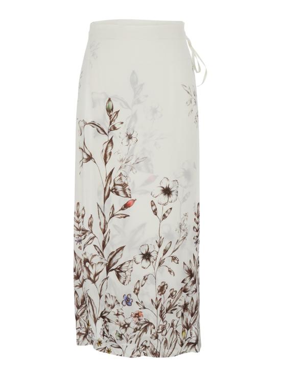 26SS 세미쿠튀르 롱 스커트 Y6SS57FLW60 White