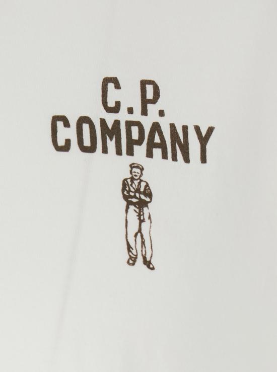 26SS 씨피 컴퍼니 30/1 Pd 저지 숏슬리브 티셔츠 20CMTS174A110579W103 White - C.P. COMPANY