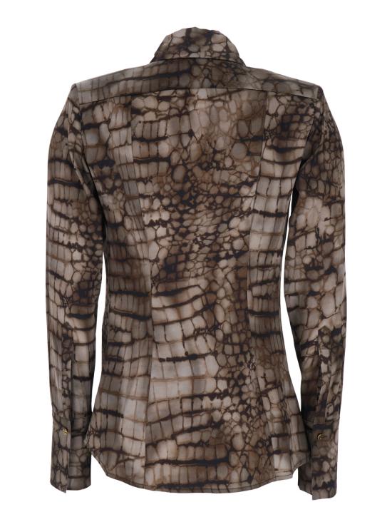 26SS 엘리자베타프랜치 셔츠 CA13161E2644 Brown - ELISABETTA FRANCHI