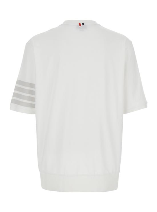 26SS 톰브라운 코튼 저지 4바 티 MJS303AJ0253100 White - THOM BROWNE