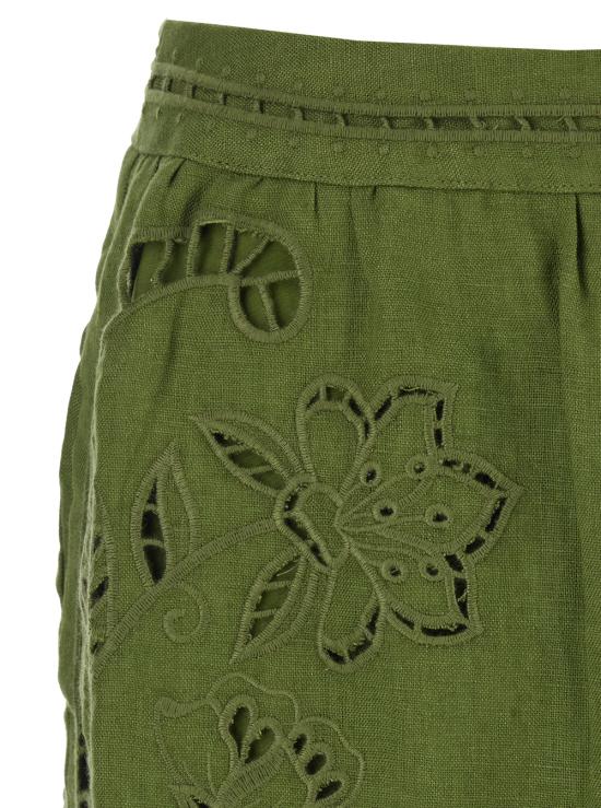 26SS 팜 리오 롱 스커트 344609L0013 Green - FARM RIO