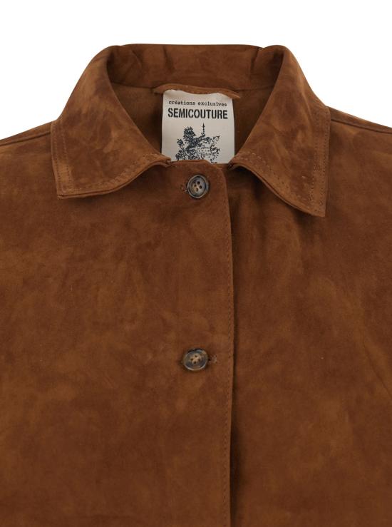 26SS 세미쿠튀르 블라우스 Y6ST01T57 Brown - SEMI-COUTURE