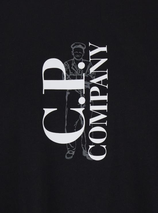 26SS 씨피 컴퍼니 반팔 티셔츠 20CMTS084A005100W999 Black - C.P. COMPANY