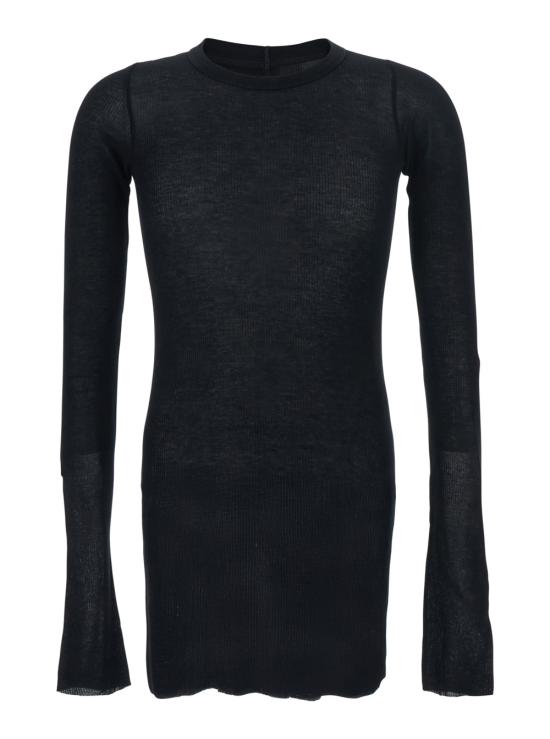 26SS 릭 오웬스 긴팔 티셔츠 RU01F2250RC09 Black