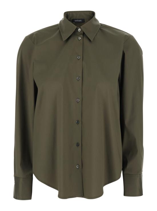 26SS 플레인 블라우스 48254007MILITARE Green