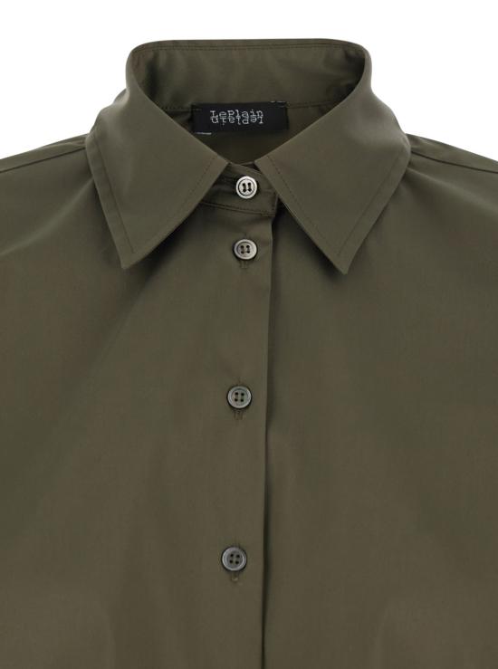 26SS 플레인 블라우스 48254007MILITARE Green - PLAIN