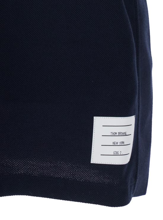 26SS 톰브라운 클래식 피케 4바 숏슬리브 폴로 티셔츠 MJP110P00050415 Blu - THOM BROWNE