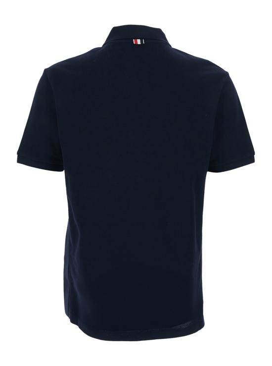 26SS 톰브라운 클래식 피케 4바 숏슬리브 폴로 티셔츠 MJP110P00050415 Blu - THOM BROWNE