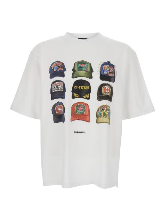 26SS 디스퀘어드2 반팔 티셔츠 S78GD0112D20033100 White