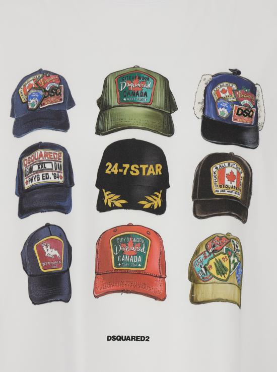 26SS 디스퀘어드2 반팔 티셔츠 S78GD0112D20033100 White - DSQUARED2