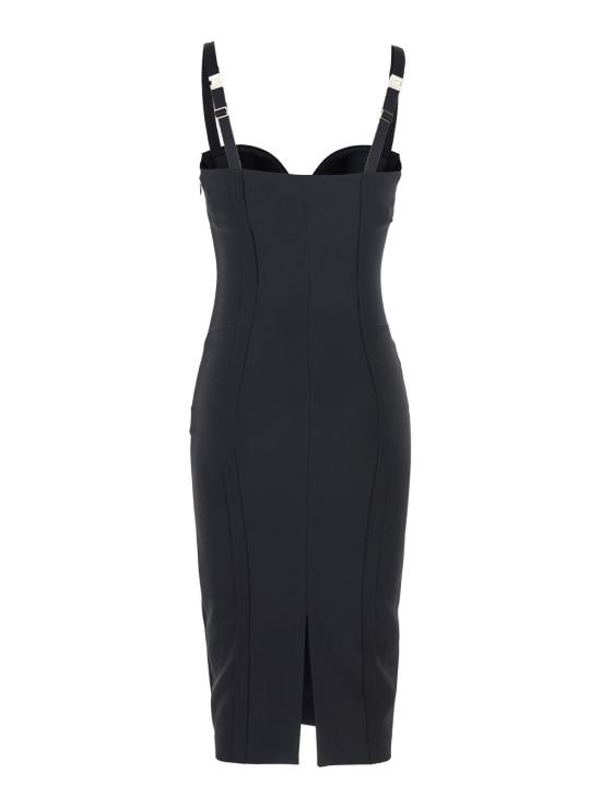 26SS 엘리자베타프랜치 미디 원피스 AB91861E2110 Black - ELISABETTA FRANCHI