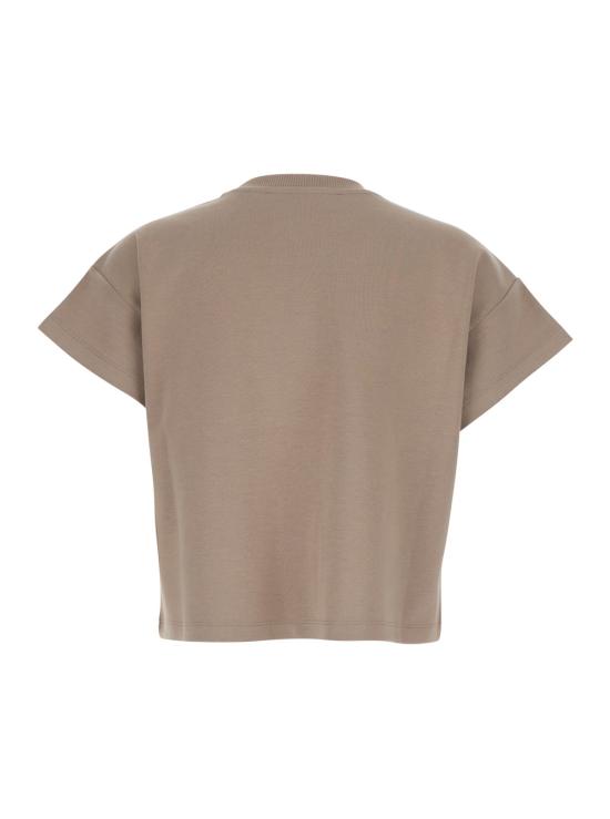 26SS 엘리자베타프랜치 반팔 티셔츠 MA73D61E2229 Beige - ELISABETTA FRANCHI