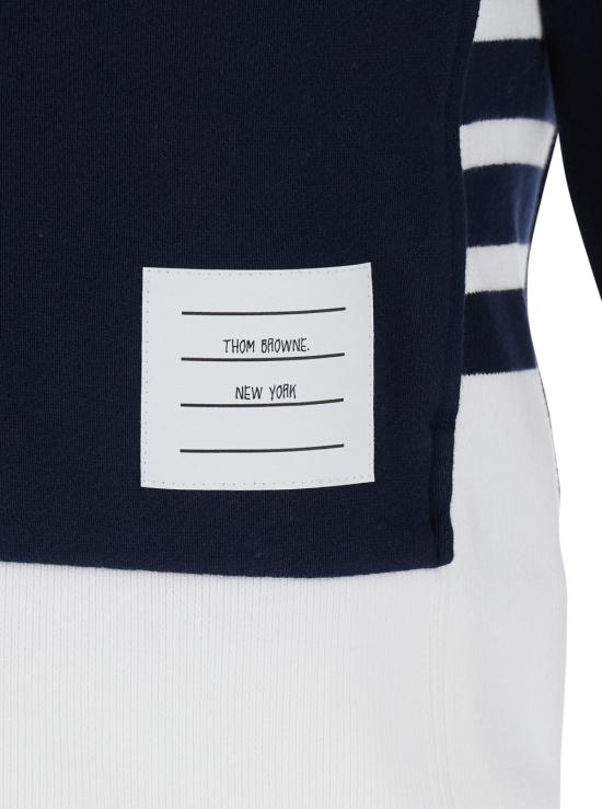 26SS 톰브라운 클래식 루프백 4바 집업 후드 FJT382A03037415 Blu - THOM BROWNE
