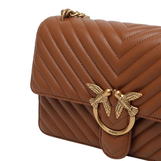 26SS 핑코 숄더백 100941 A0GKL17Q Brown - PINKO