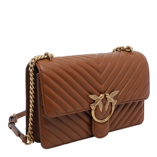 26SS 핑코 숄더백 100941 A0GKL17Q Brown - PINKO