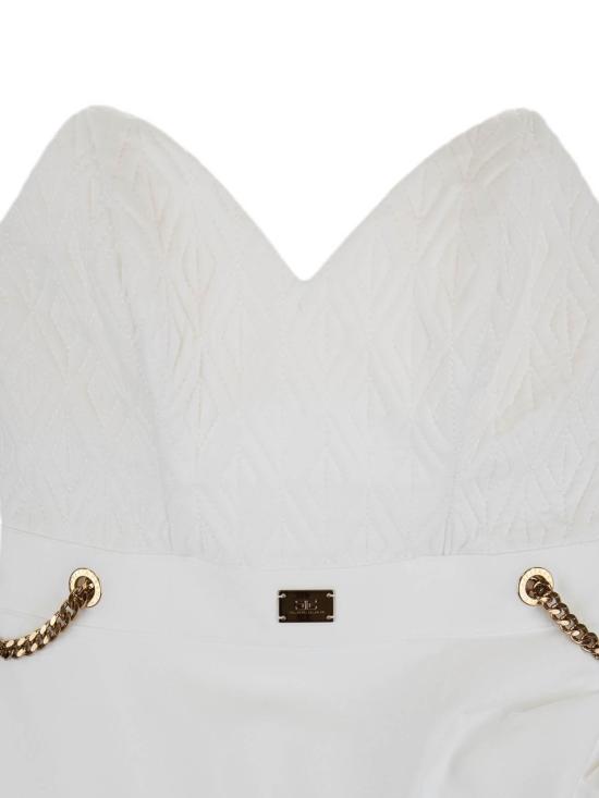 26SS 엘리자베타프랜치 미디 스커트 AB42636E2360 Cream - ELISABETTA FRANCHI