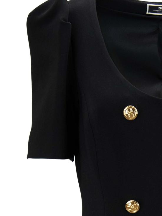 26SS 엘리자베타프랜치 미디 스커트 AB02011E2110 Black - ELISABETTA FRANCHI