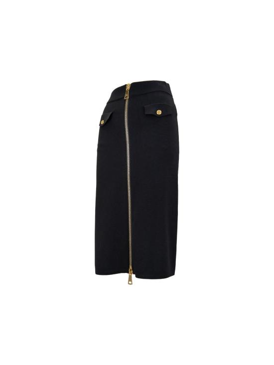 26SS 엘리자베타프랜치 미디 스커트 GK01B46E2110 Black - ELISABETTA FRANCHI