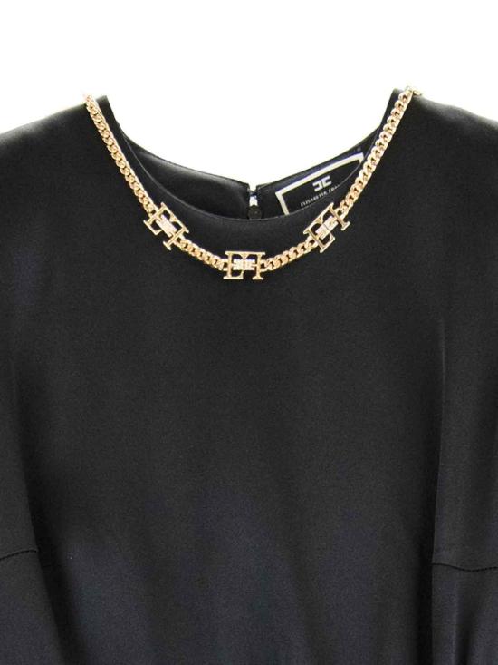 26SS 엘리자베타프랜치 미디 스커트 AB43137E2110 Black - ELISABETTA FRANCHI