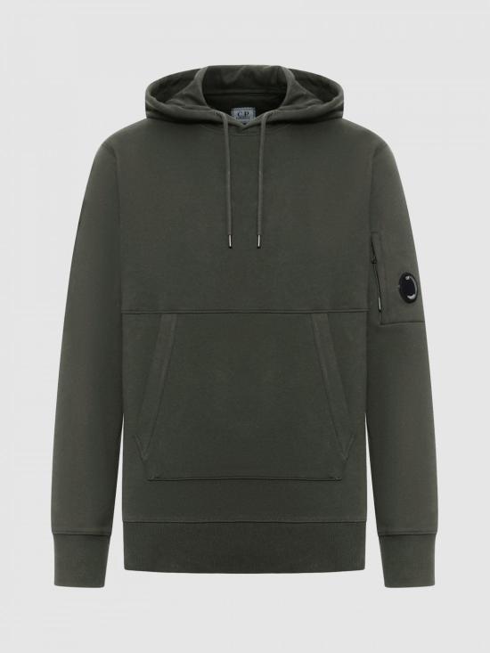 26SS 씨피 컴퍼니 다이애그널 레이즈드 플리스 후드 렌즈 스웨트셔츠 20CMSS714A005086W 921 Grey - C.P. COMPANY