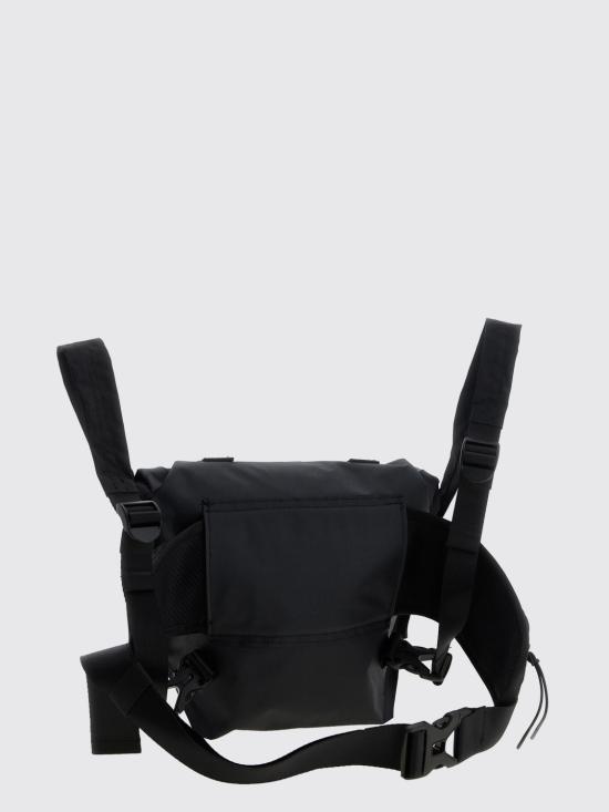 26SS 씨피 컴퍼니 메트로폴리스 시리즈 러버 렙스 믹스드 트랜스포머블 백팩 20CLAC042A110040M 999 Black - C.P. COMPANY