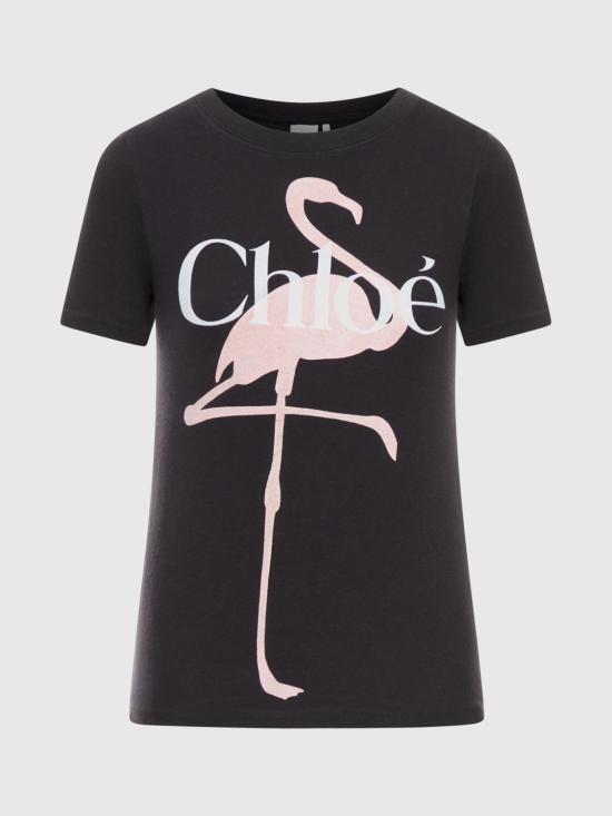 26SS 끌로에 반팔 티셔츠 CH26SJH08194 070 Black - CHLOE