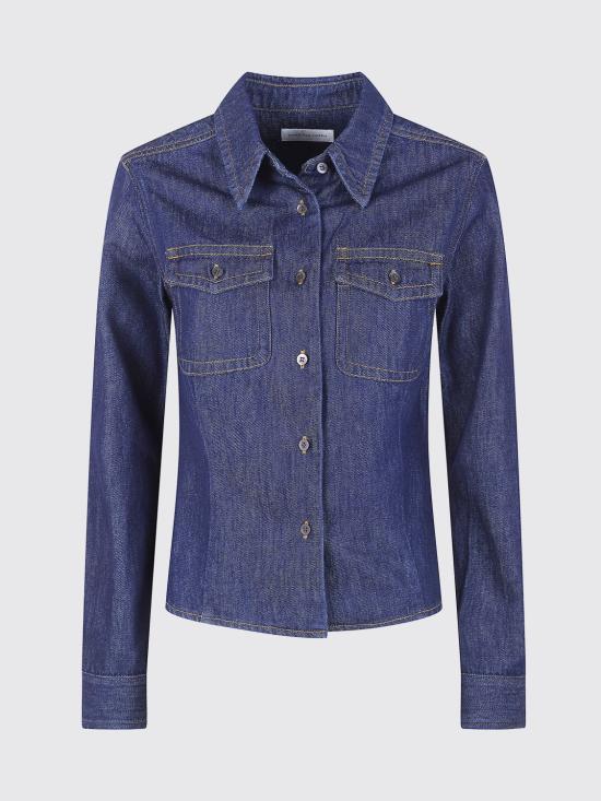 26SS 드리스 반 노튼 셔츠 2611307323385 507 Blue - DRIES VAN NOTEN