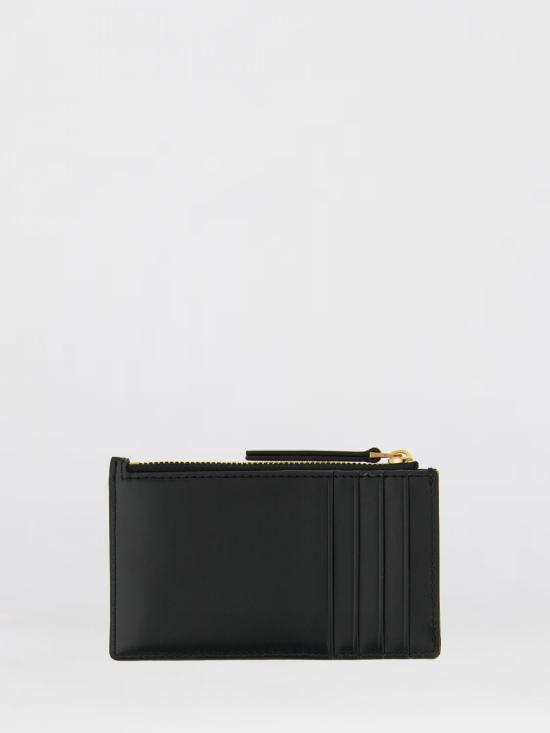 26SS 토리버치 키라 다이아몬드 큉트 집 카드 케이스 158629 001 Black - TORY BURCH