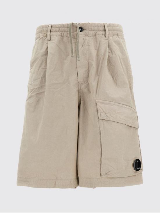 26SS 씨피 컴퍼니 스트레치 사틴 카고 렌즈 쇼츠 20CMBE127A110325G 904 Beige - C.P. COMPANY