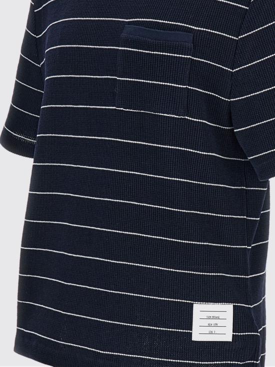 26SS 톰브라운 반팔 티셔츠 MJS305AJ0245 927 Blue - THOM BROWNE