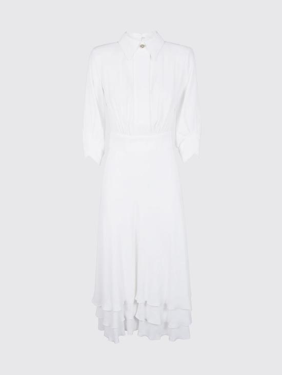 26SS 엘리자베타프랜치 롱 원피스 AB92361E2 360 White - ELISABETTA FRANCHI