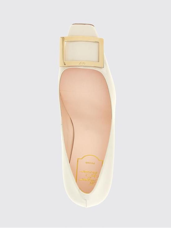 26SS 로저비비에 트럼펫 메탈 버클 펌프스 RVW40015280D1P B017 Grey - ROGER VIVIER