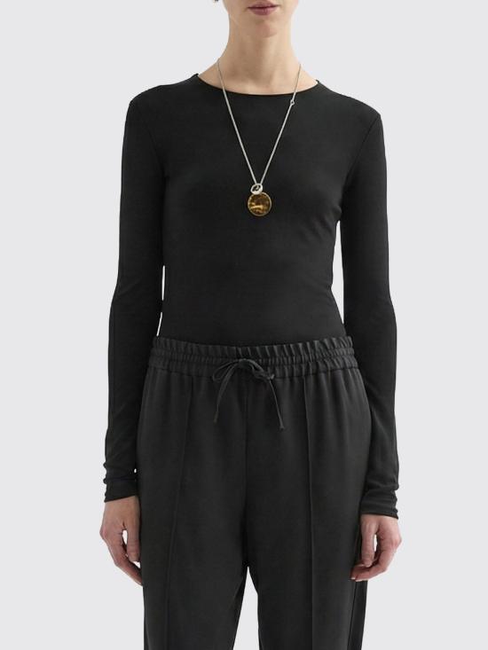 26SS 질샌더 스웨터 J04NC0003J65016 001 Black