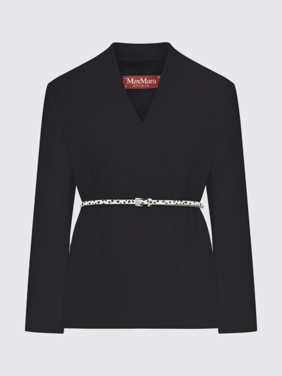 26SS 막스마라 스튜디오 자켓 2616041035600 001 Black - MAX MARA STUDIO