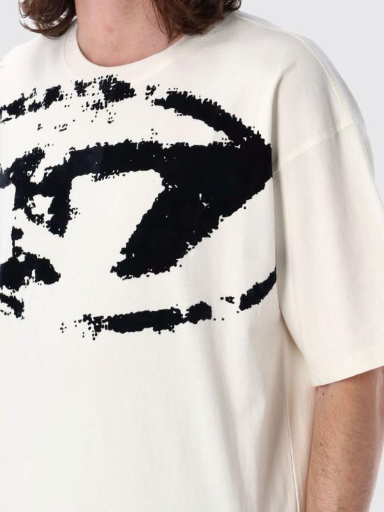 26SS 디젤 반팔 티셔츠 A130490DQAU 141A Ivory - DIESEL