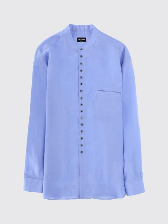 26SS 조르지오 아르마니 긴팔 셔츠 GM003501TE11049 UA017 Violet - GIORGIO ARMANI