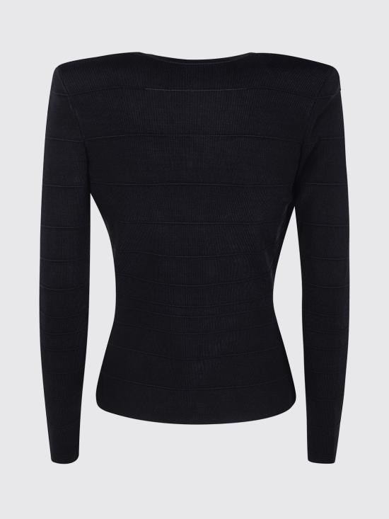 26SS 엘리자베타프랜치 긴팔 티셔츠 MK78S61E2 685 Black - ELISABETTA FRANCHI