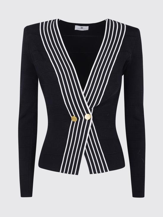 26SS 엘리자베타프랜치 긴팔 티셔츠 MK78S61E2 685 Black - ELISABETTA FRANCHI