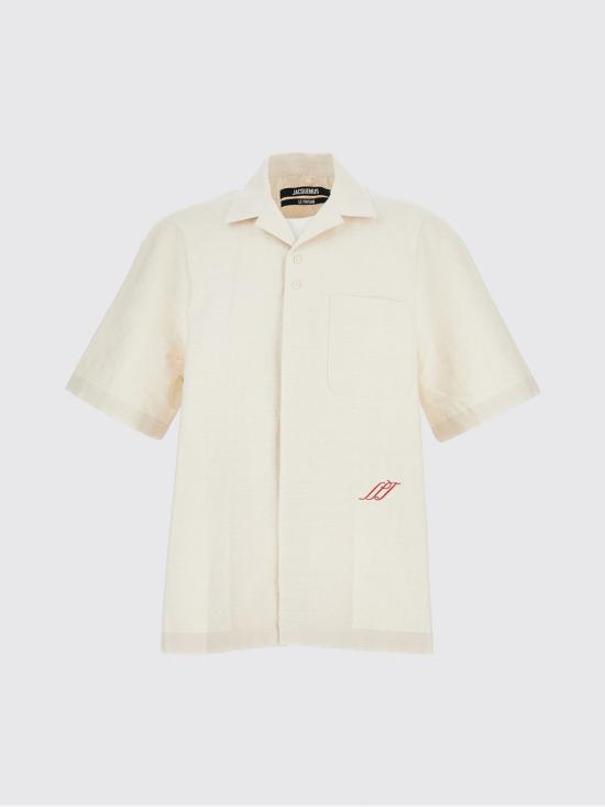 26SS 자크뮈스 반팔 셔츠 SHM00573AW00731 110 White - JACQUEMUS