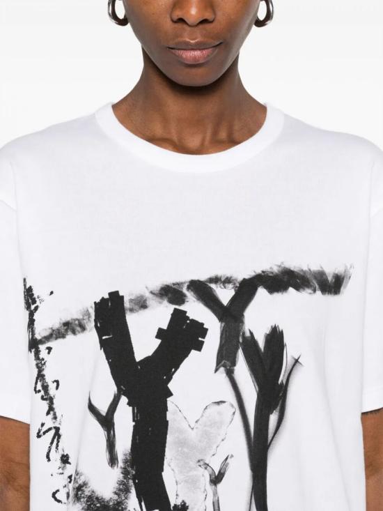 26SS 와이즈 요지 야마모토 반팔 티셔츠 YQT25678 1 White - Y’S YOHJI YAMAMOTO