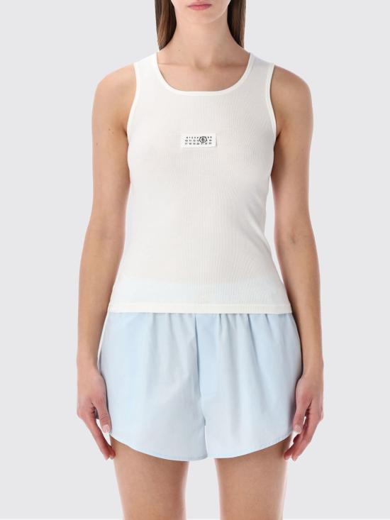 26SS MM6 메종마르지엘라 민소매 티셔츠 S52NL0075M20054 101 White