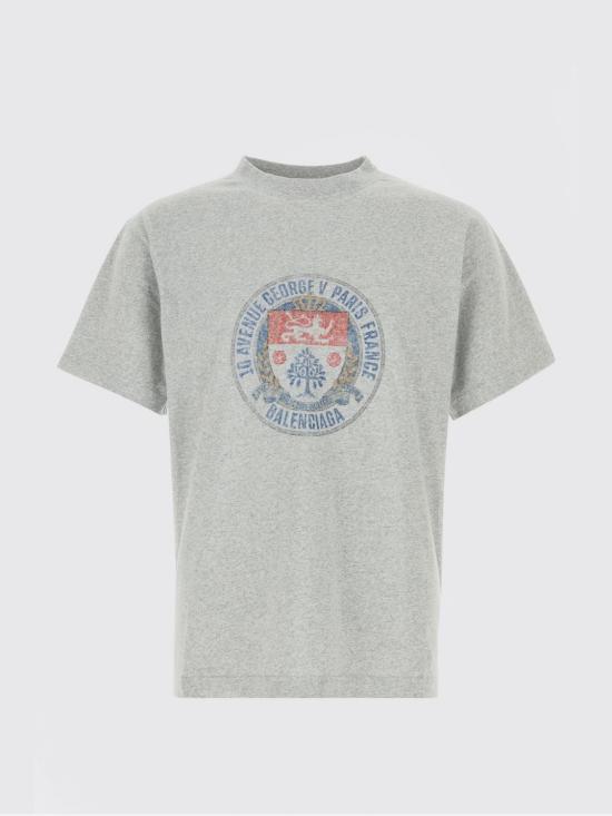 26SS 발렌시아가 반팔 티셔츠 850261TTVV3 1302 Grey