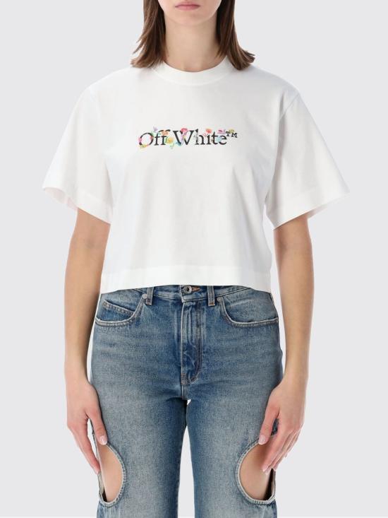 26SS 오프화이트 반팔 티셔츠 OWAA090S26JER001 0110 White