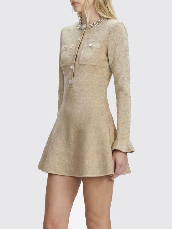 26SS 셀프 포트레이트 롱 원피스 RS26206SGD GOLD Platinum - SELF PORTRAIT