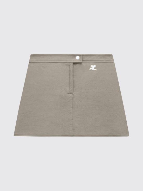26SS 쿠레쥬 숏 스커트 223CJU001VY0014 1099 Grey - COURREGES