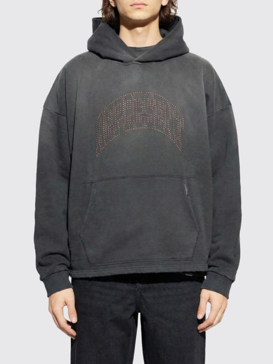 26SS 리프레젠트 긴팔 티셔츠 MLM100437 STAINED Black