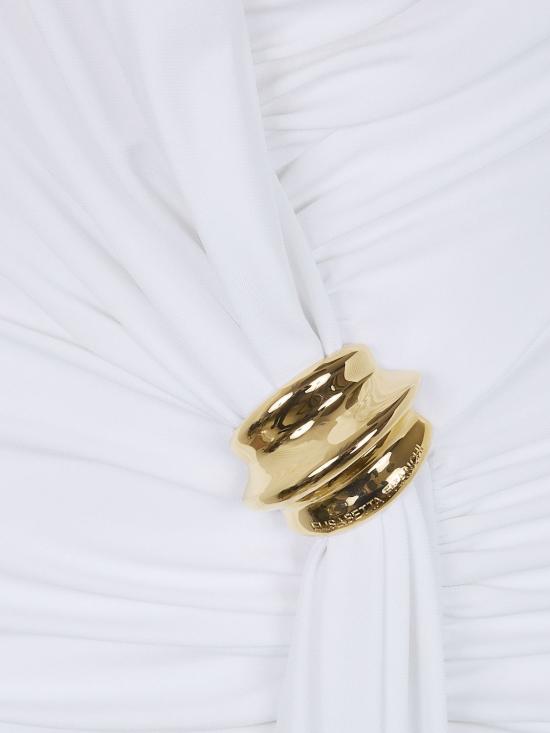 26SS 엘리자베타프랜치 롱 원피스 ABR1461E2 360 White - ELISABETTA FRANCHI