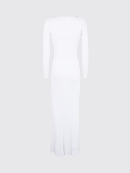 26SS 엘리자베타프랜치 롱 원피스 ABR1461E2 360 White - ELISABETTA FRANCHI