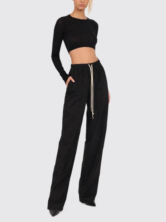 26SS 릭 오웬스 스트레이트 팬츠 RP01F6325P 09 Black - RICK OWENS