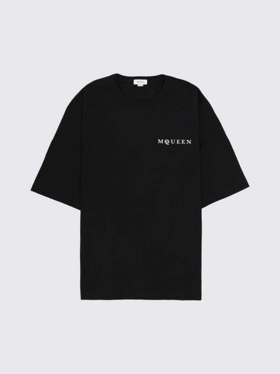 26SS 알렉산더 맥퀸 반팔 티셔츠 828434QTADE 0520 Black